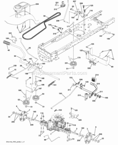 Page C Diagram and Parts List for PB22H54BFX 2008-06 Husqvarna Lawn Tractor