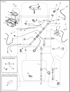 Page D Diagram and Parts List for PB22H54BFX 2008-06 Husqvarna Lawn Tractor