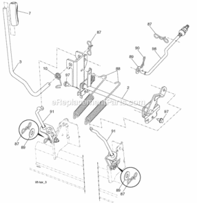 Page G Diagram and Parts List for PB22H54BFX 2008-06 Husqvarna Lawn Tractor