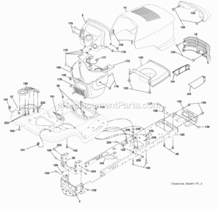 Page A Diagram and Parts List for PB22H54BF 2008-07 Husqvarna Lawn Tractor