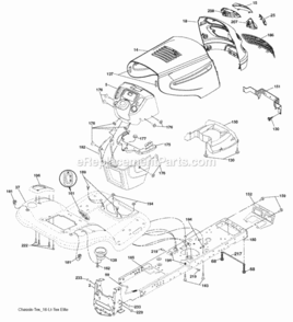 Page A Diagram and Parts List for PB22H54YT 2006-01 Husqvarna Lawn Tractor