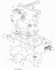 Page F Diagram and Parts List for PB22H54YT 2006-01 Husqvarna Lawn Tractor