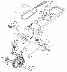 Page C Diagram and Parts List for PB22TH42YT 2008-03 Husqvarna Lawn Tractor