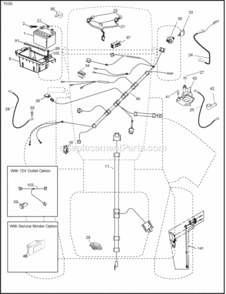 Page D Diagram and Parts List for PB22TH42YT 2008-03 Husqvarna Lawn Tractor
