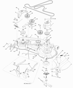 Page F Diagram and Parts List for PB24H48YT 2006-02 Husqvarna Lawn Tractor