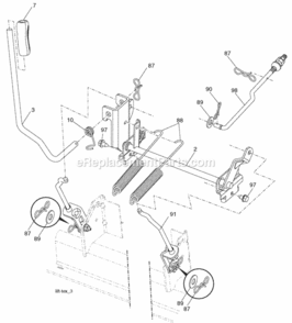 Page G Diagram and Parts List for PB24H48YT 2006-02 Husqvarna Lawn Tractor