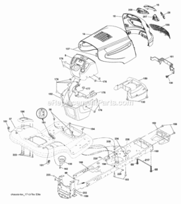 Page A Diagram and Parts List for PB24H54YT 2006-12 Husqvarna Lawn Tractor