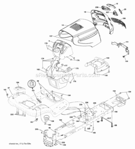 Page A Diagram and Parts List for PB24TH54YT 2007-02 Husqvarna Lawn Tractor