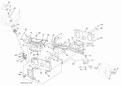 Page I Diagram and Parts List for PB24TH54YT 2008-07 Husqvarna Lawn Tractor