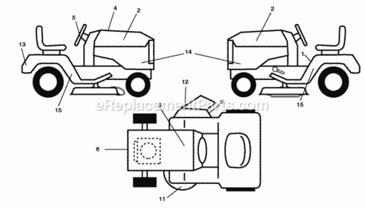 Part Location Diagram of 430111 Poulan Decal Steering Wheel