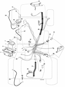 Part Location Diagram of 144927 Husqvarna Battery