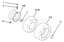 Part Location Diagram of 106222X Husqvarna Tire, Front
