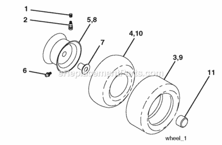Page J Diagram and Parts List for PD15538LT 2006-01 Husqvarna Lawn Tractor