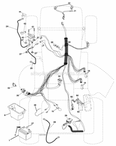 Part Location Diagram of 141940 Husqvarna Protection Wire Loop (Hourmeter)