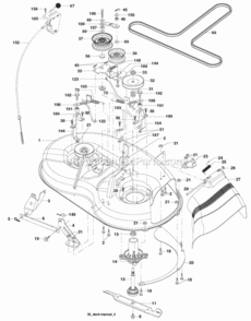 Part Location Diagram of 192556 Husqvarna Deck Weldment