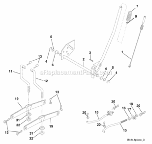 Page G Diagram and Parts List for PD15538LT 2006-01 Husqvarna Lawn Tractor