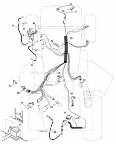 Part Location Diagram of 122822X Husqvarna Washer, Flat 3/4 x 1-1/8 x .030