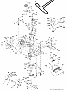 Page F Diagram and Parts List for PD24PH42ST 2006-01 Husqvarna Lawn Tractor