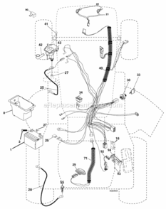 Page D Diagram and Parts List for PK20H42YT 2006-01 Husqvarna Lawn Tractor