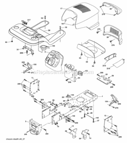 Page A Diagram and Parts List for PK20H42YT 2008-05 Husqvarna Lawn Tractor