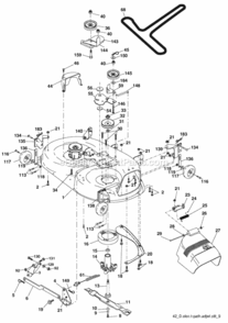 Page F Diagram and Parts List for PK20H42YT 2008-05 Husqvarna Lawn Tractor