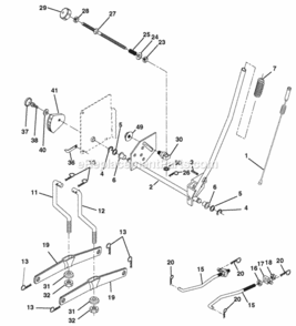 Page G Diagram and Parts List for PK20H42YT 2008-05 Husqvarna Lawn Tractor