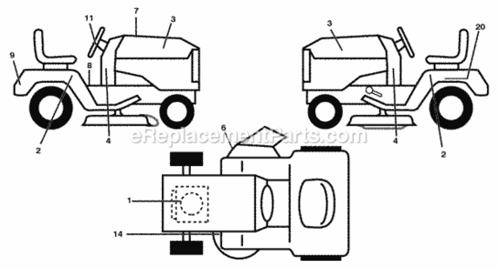Part Location Diagram of 583474901 Husqvarna Decal Replacement Parts