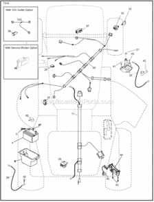 Part Location Diagram of 144924 Husqvarna Battery