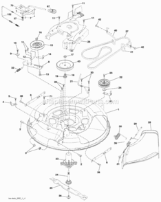 Part Location Diagram of 583374601 Husqvarna Keeper.belt.engine.rh.lt.srd