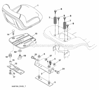 Page H Diagram and Parts List for PO12530LT 2010-02 Husqvarna Lawn Tractor