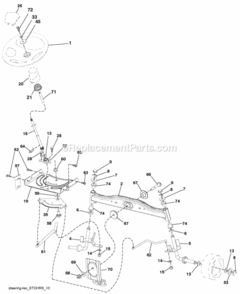 Part Location Diagram of 532417065 Husqvarna Bracket Deck Susp. Front