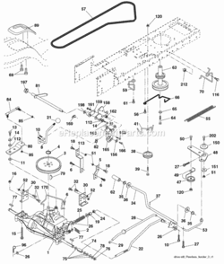 Page C Diagram and Parts List for PO15538LTX 2008-05 Husqvarna Lawn Tractor