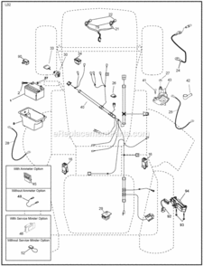 Page D Diagram and Parts List for PO15538LTX 2008-05 Husqvarna Lawn Tractor