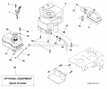 Page E Diagram and Parts List for PO15538LTX 2008-05 Husqvarna Lawn Tractor