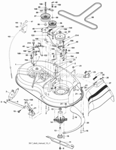 Page F Diagram and Parts List for PO15538LTX 2008-05 Husqvarna Lawn Tractor