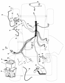 Page D Diagram and Parts List for PO15538LT 2007-09 Husqvarna Lawn Tractor