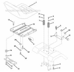 Page J Diagram and Parts List for PO15538LT 96012006804 2008-05 Husqvarna Lawn Tractor