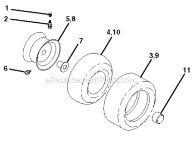 Part Location Diagram of 421129 Husqvarna Manual, Parts Eandf
