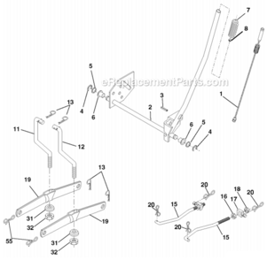 Page H Diagram and Parts List for PO15538LT 96012006804 2008-05 Husqvarna Lawn Tractor