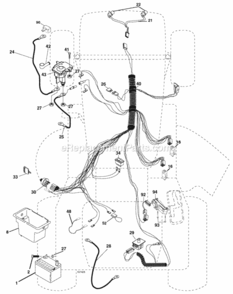 Page G Diagram and Parts List for PO15542LT 2008-05 Husqvarna Lawn Tractor