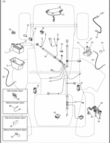 Page D Diagram and Parts List for PO16542LT 96012008700 2008-10 Husqvarna Lawn Tractor
