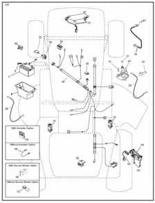 Page D Diagram and Parts List for PO17452LTX 2008-05 Husqvarna Lawn Tractor