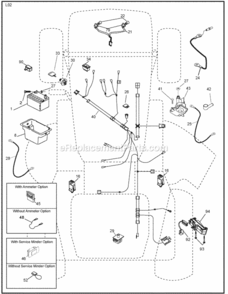 Page D Diagram and Parts List for PO17542LT 2008-01 Husqvarna Lawn Tractor