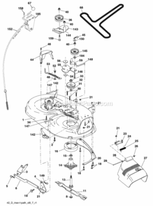 Page F Diagram and Parts List for PO17542LT 2008-01 Husqvarna Lawn Tractor