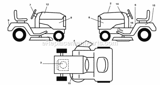 Part Location Diagram of 412722 Husqvarna Manual, Parts (Eandf)