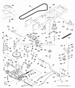 Part Location Diagram of 197513 Husqvarna Console Shift Stlt