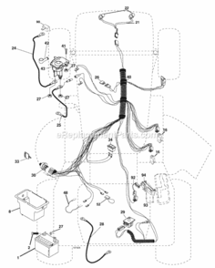 Page D Diagram and Parts List for PO17542LT 96012006900 2008-05 Husqvarna Lawn Tractor