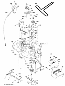 Page F Diagram and Parts List for PO17542LT 96012006900 2008-05 Husqvarna Lawn Tractor