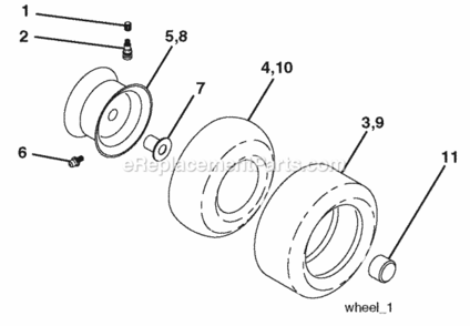 Page J Diagram and Parts List for PO17542LT 2008-06 Husqvarna Lawn Tractor