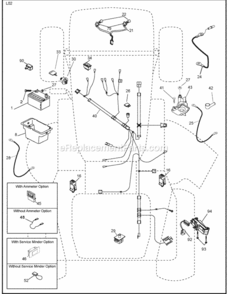 Page D Diagram and Parts List for PO17542LT 2008-06 Husqvarna Lawn Tractor